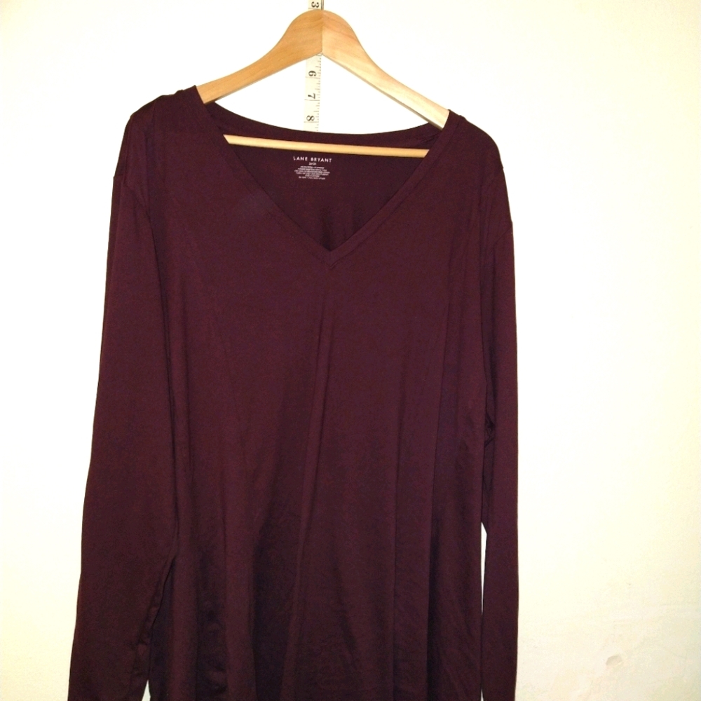 Burgundy Lane Bryant top